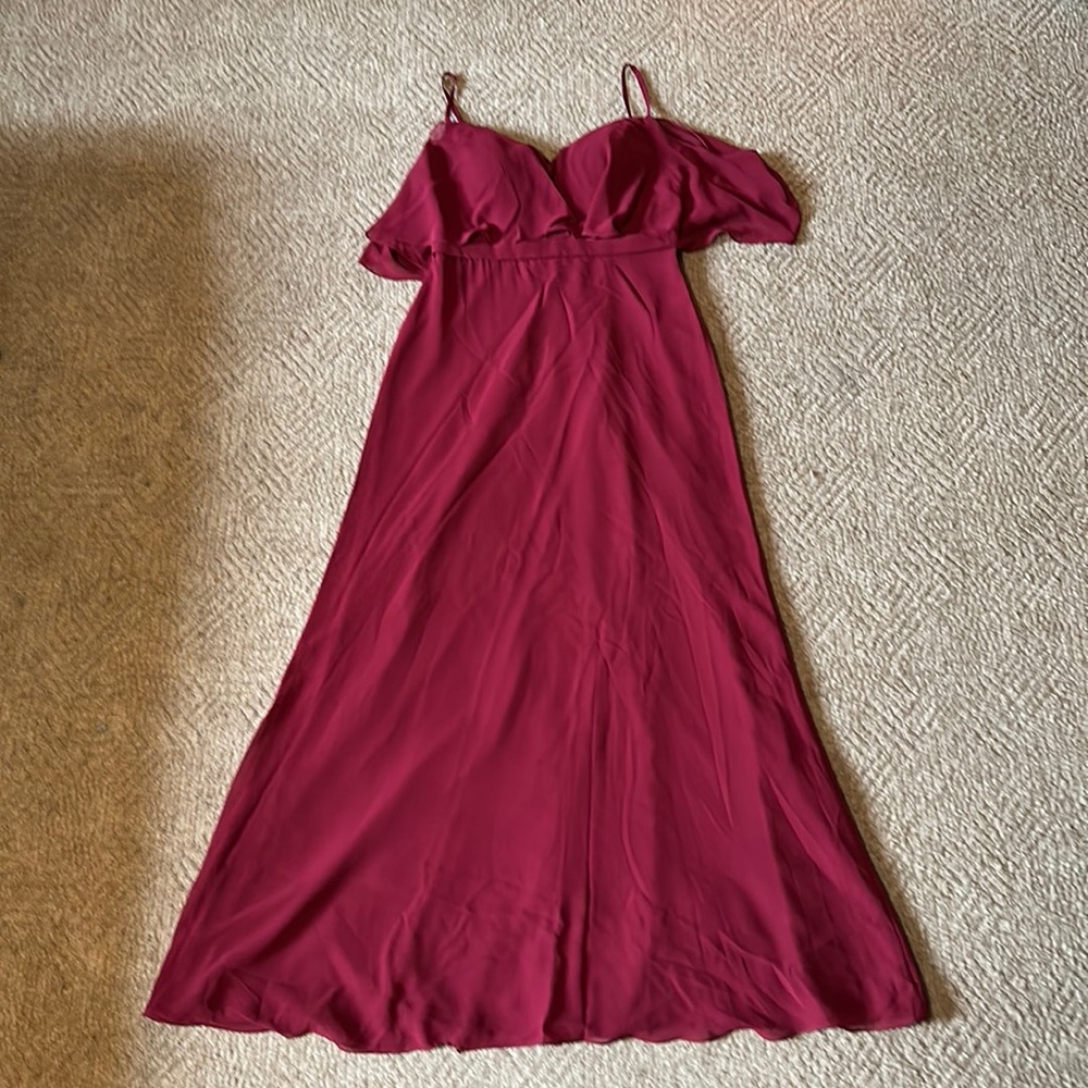 AW Bridal Bridesmaid Dress Burgundy